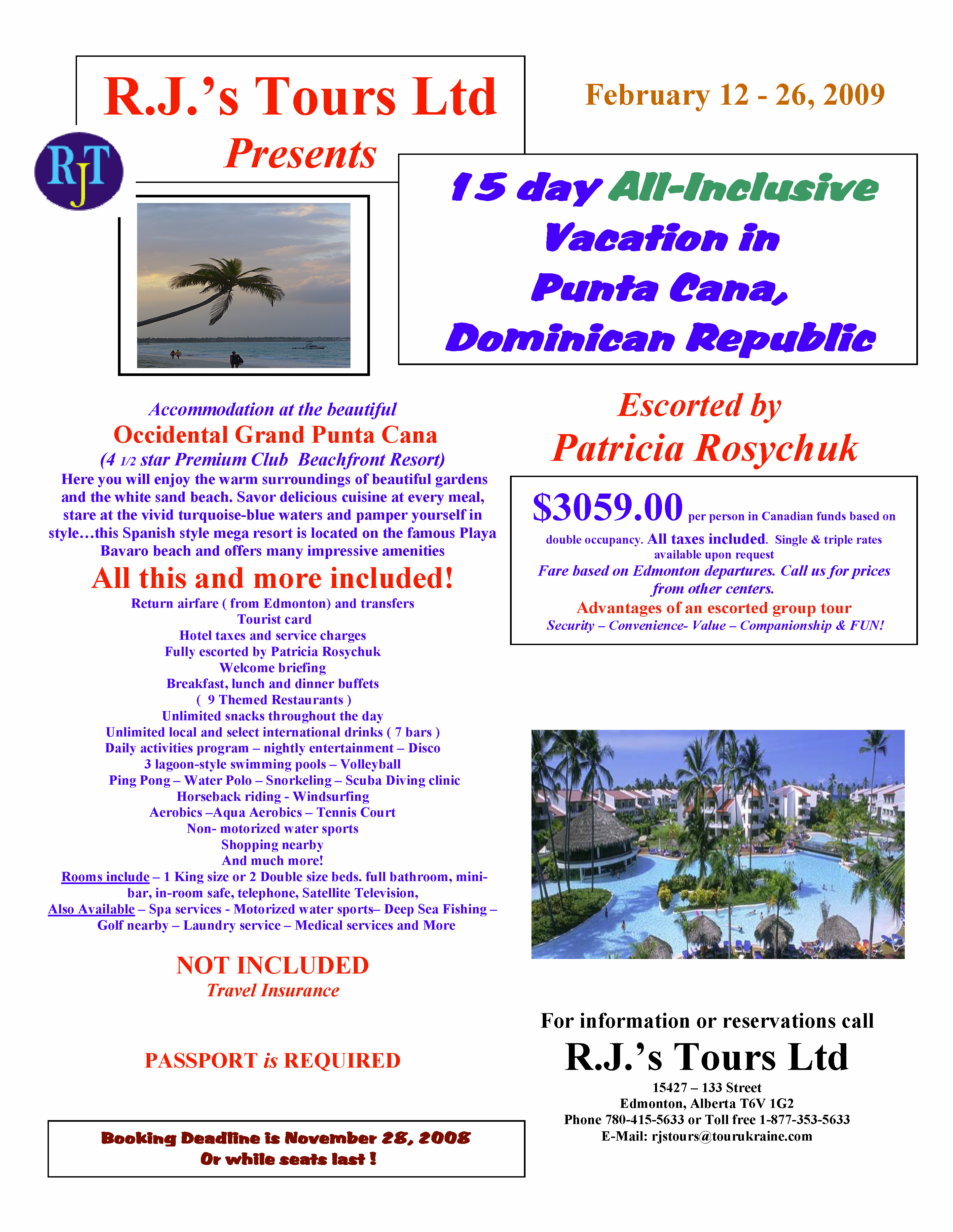 Exclusive with RJs Tours